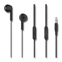 Qoltec 50833 headphones/headset Wired In-ear Black