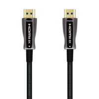 AISENS Cable HDMI V2.1 AOC Ultra Alta Velocidad / HEC 8k@60Hz 4k@120Hz 4:4:4 48Gbps, A/M-A/M, Negro, 15m