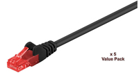 Microconnect V-UTP615SVP hálózati kábel Fekete 15 M Cat6 U/UTP (UTP)