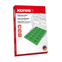 Kores L19038.253 étiquette non-adhésive 175 pièce(s) Vert Rectangle