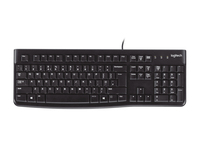 Logitech K120 Corded Keyboard klawiatura USB QWERTY Amerykański międzynarodowy Czarny