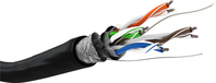 Goobay CAT 5e Outdoor Network Cable, SF/UTP, black, 100m