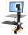 Ergotron WorkFit-S, Single HD with Worksurface+ Noir Support multimédia