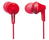 Panasonic RP-HJE125E-R słuchawki/zestaw słuchawkowy Przewodowa Douszny Muzyka Czerwony