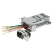 EFB Elektronik ETM23067 tussenstuk voor kabels DB-09 RJ-45 Grijs