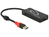 DeLOCK HUB USB 3.0 3 Port extern + 2 x SD Slo USB 3.2 Gen 1 (3.1 Gen 1) Type-A Noir