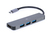Gembird A-CM-COMBO2-01 Notebook-Dockingstation & Portreplikator USB 3.2 Gen 1 (3.1 Gen 1) Type-C Grau