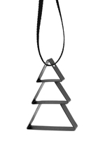 Figura Weihnachtsbaum soft black - Maße: 5,5 x 1,3 x 4 cm - von Stelton