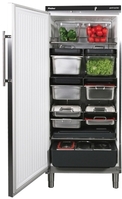 RIEBER Gastropolar 570 Edelstahl links GN-kompatibler Vorratskühlschrank, mit