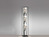 Stehlampe 3flammig Schwarz mit Rauchglas & LED dimmbar - Höhe 130cm