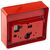 Hoyles Kunststoff Rot Brandwarn-Meldestelle, Kunststofffenster zum Abreißen, Tastensperre für Schlüsselgehäuse, T 45
