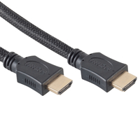 HDMI 2.0 Kabel - 4K 60Hz - Nylon Sleeve - 3 meter - Zwart