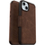 OtterBox Strada - Leder Flip Case mit MagSafe - MagSafe Apple iPhone 15 Plus/iPhone 14 Plus Espresso - Braun - Schutzhülle