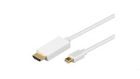 Anschlusskabel Mini DisplayPort Stecker an HDMI Stecker, weiß, 2m, Good Connections®