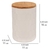 WENKO Aufbewahrungsdose Maya 0,9 L, FSC, Vorratsdose aus Keramik mit Bambus-Deckel