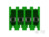 Buchsengehäuse, 4-polig, RM 2.54 mm, abgewinkelt, grün, 3-640623-4