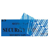Bedrucktes Sicherheitsklebeband "Security tape" RAJA, 50 mm x 50 m rot