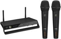 IMG StageLine TXS-2402SET Vezeték nélküli mikrofon készlet Átviteli mód:Rádiójel vezérlésű Kapcsoló