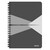 Leitz Office spirálfüzet karton borítóval, A5, kockás, szürke