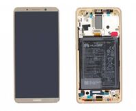 LCD With Touch Glass, Frame and Battery, brown Mate 10 Pro