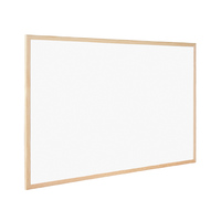 Pizarra blanca con marco de madera. Elementos de fijación en pared incluidos Medida 40x60cm