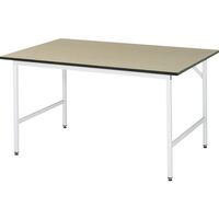 Work table, height adjustable