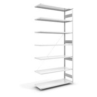 Heavy duty boltless shelving unit, RAL 7035