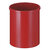 Papelera, acero, redonda, capacidad 15 l, H x Ø 309 x 255 mm, rojo.