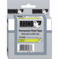 Beschriftungsband für Rhino 19mm Vinyl schwarz auf gelb