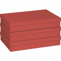 Geschenkbox 23,5x33x6cm A4 One Colour rot