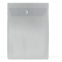 Sichthülle m. Klappe A4 hoch Klettverschluss PVC transparent