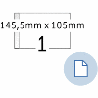 Etiketten A6 Papier weiß 105x143,50mm 2000 Blatt/2000 Etiketten