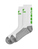CLASSIC 5-C Socken 47-50 weiß/green