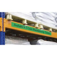 Magnetic easy wipe racking label tape - Green - 100mm x 10m