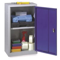 Tool cupboards, single blue door and 1 shelf