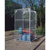 Gas cylinder storage cages