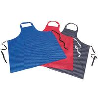 PU/nylon polyester twin stripe butchers aprons