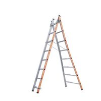 Industrial combination ladders - 2 x 8 rungs flared base