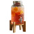 Caraffa con rubinetto - base bamboo - 5,6 L - vetro - trasparente - Leone