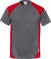 T-Shirt 7046 THV grau/rot Gr. XS