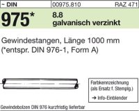 Gewindestange DIN 976 8.8 galvanisch verzinkt M12 x 1000 mm 