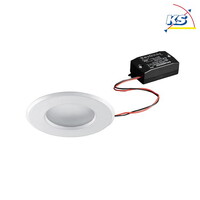 Outdoor LED Einbau-Downlight, IP65, 230V AC, 6W 3000K 510lm 38°, starr, Weiß