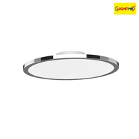 Deckenleuchte AQUA DISK-1, IP44, 1-flammig, inkl. GX53 Diffusor (Ø 30.2cm), 24W 1600lm 2700/4000K 1600lm 110°, chrom