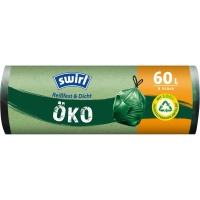 SWIRL EKO szemeteszsák, LLDPE, 60 l, 8 db