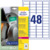 Ultra-Resistente Folien-Etiketten, A4, 45,7 x 21,2 mm, 10 Bogen/480 Etiketten, weiß