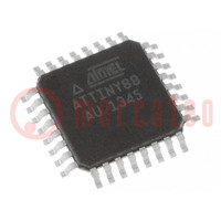 IC: AVR Mikrocontroller; TQFP32; 1,8÷5,5VDC; Unterbr.﻿ Außen: 28