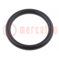 O-ring gasket; NBR rubber; Thk: 1.5mm; Øint: 10mm; PG7; black