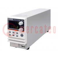 Power supply: programmable laboratory; Ch: 1; 0÷160VDC; 7.2A; 360W