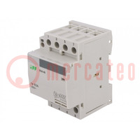 Contactor: 4-pole installation; 63A; 230VAC; NO x4; IP20; -25÷50°C