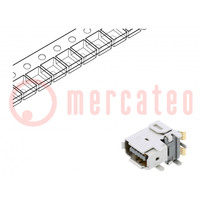 Connector: ix Industrial; socket; IX; male; PIN: 10; A; gold-plated
